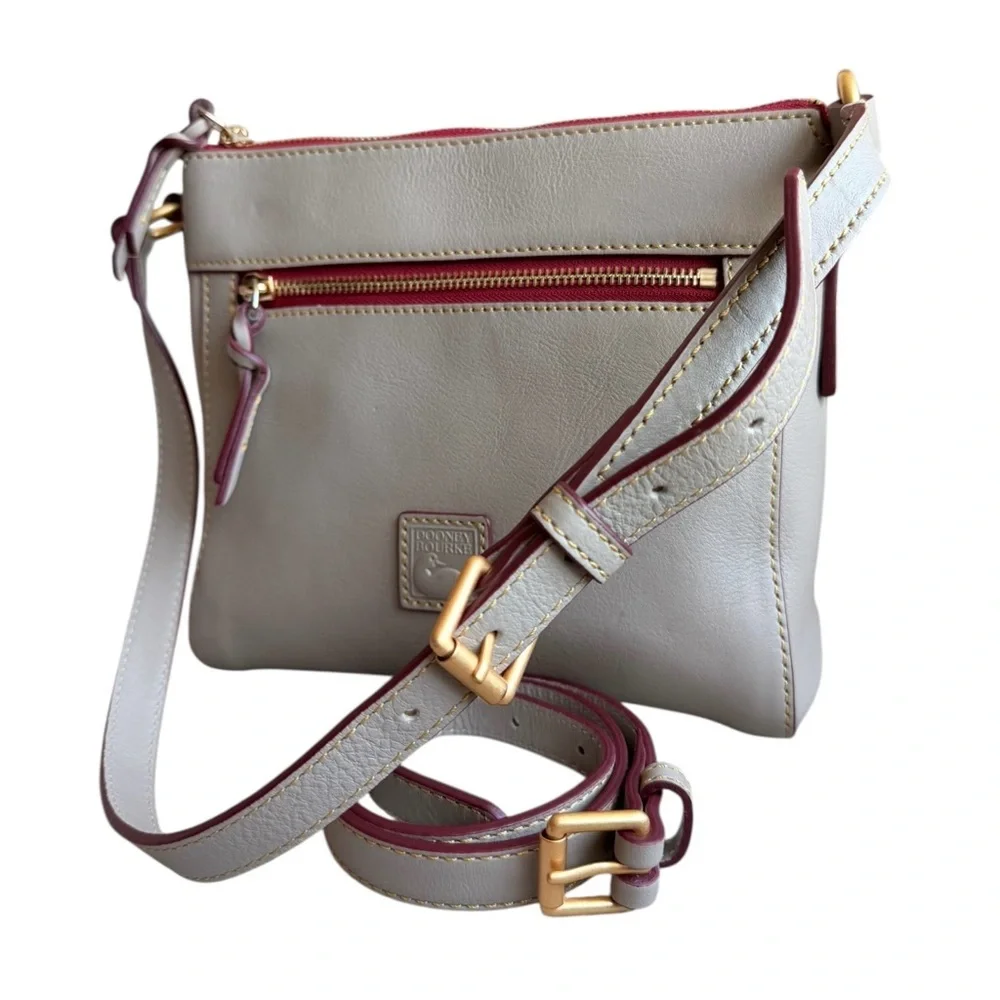 Dooney & Bourke Light Gray Crossbody Bag - Picture 2 of 14
